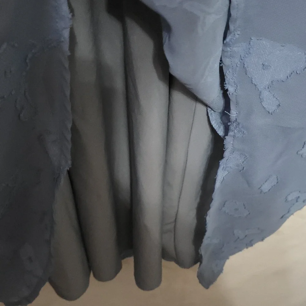 Simplee Women's Maxi Dress Blue Floral Smocked Elastic Waist Lined BoHo Sz S EUC - Picture 7 of 12